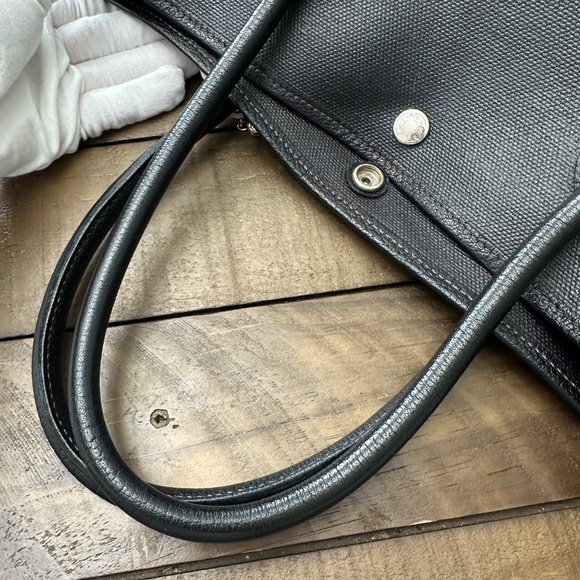 Hermes Garden Party Black Coated Canvas 36 cm - Picture 6 of 15